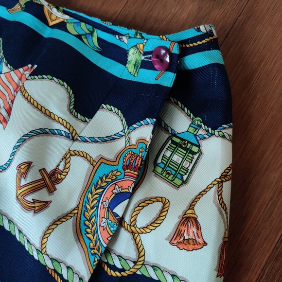 Talbots Silk Nautical Skirt - Picture 2 of 6